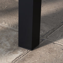 100cm x 60cm Aluminium Outdoor Coffee Table - Black