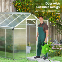 10 x 6ft Aluminium Frame Walk-In Greenhouse