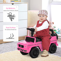 3 in 1 Kids Ride On Car G350 Licensed Foot To Floor Slider Toddler Push Along NO POWER Pink 12-36 months