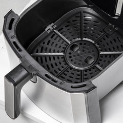 6.5L Single Basket Air Fryer, 80-200°C Temperature, Black and Grey