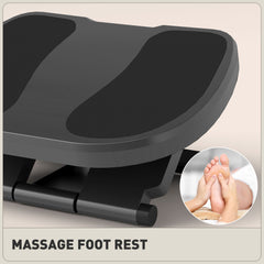 0-30° Three-Height Under-Desk Support Footrest - Grey