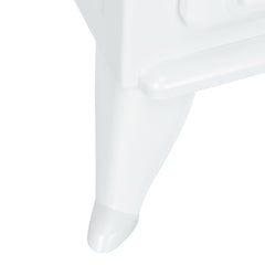 Fynco - Modern Electric Fireplace, Freestanding Electric Stove Fire with Flame Effect, 950/1850W, White