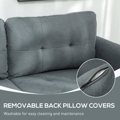 L' Shape Modular Sofa, with Storage - Dark Grey