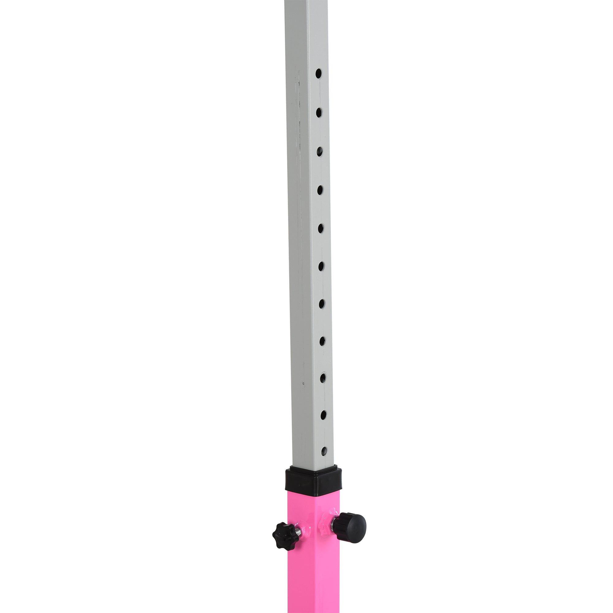 Height Adjustable Gymnastics Horizontal Bar for Kids, Children Junior Kip High Bar Fitness, Pink