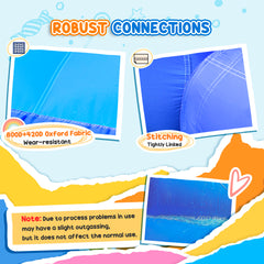 Fynco - Kids Bouncy Castle, with Slide, Pool, Trampoline, Climbing Wall, Blower