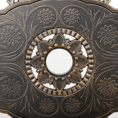 Seven-Piece Cast Aluminium Garden Dining Set - Bronze Tone