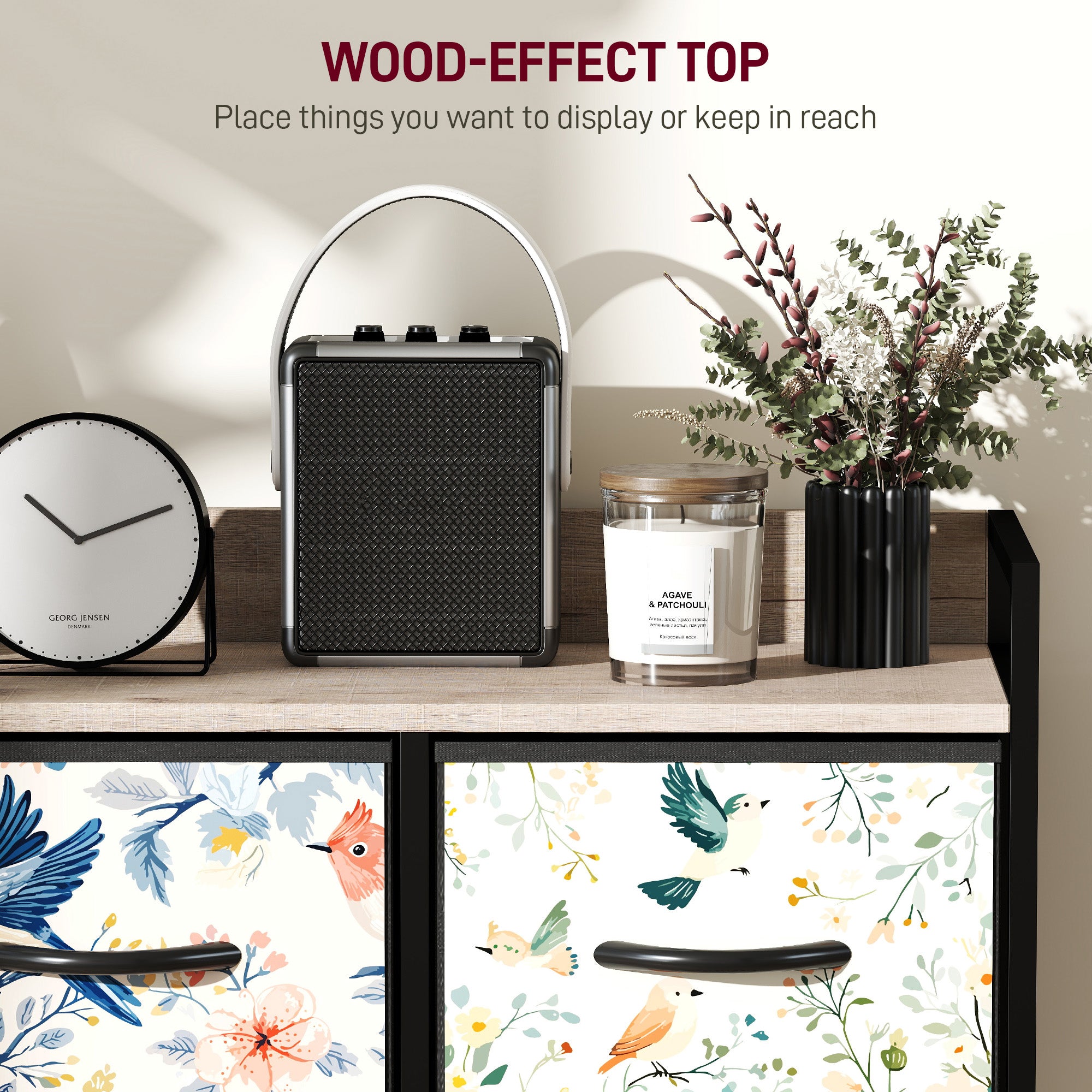 5-Drawer Chest of Drawers - White