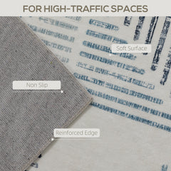 Fynco - Modern Area Rug, Geometric Pattern Non-Slip Washable Rug, Soft Floor Carpet for Living Room, Bedroom, Dining Room, Home Office, 290 x 200 cm, Multi-Coloured