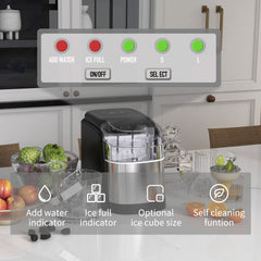 12kg Countertop Ice Machine, with Scoop