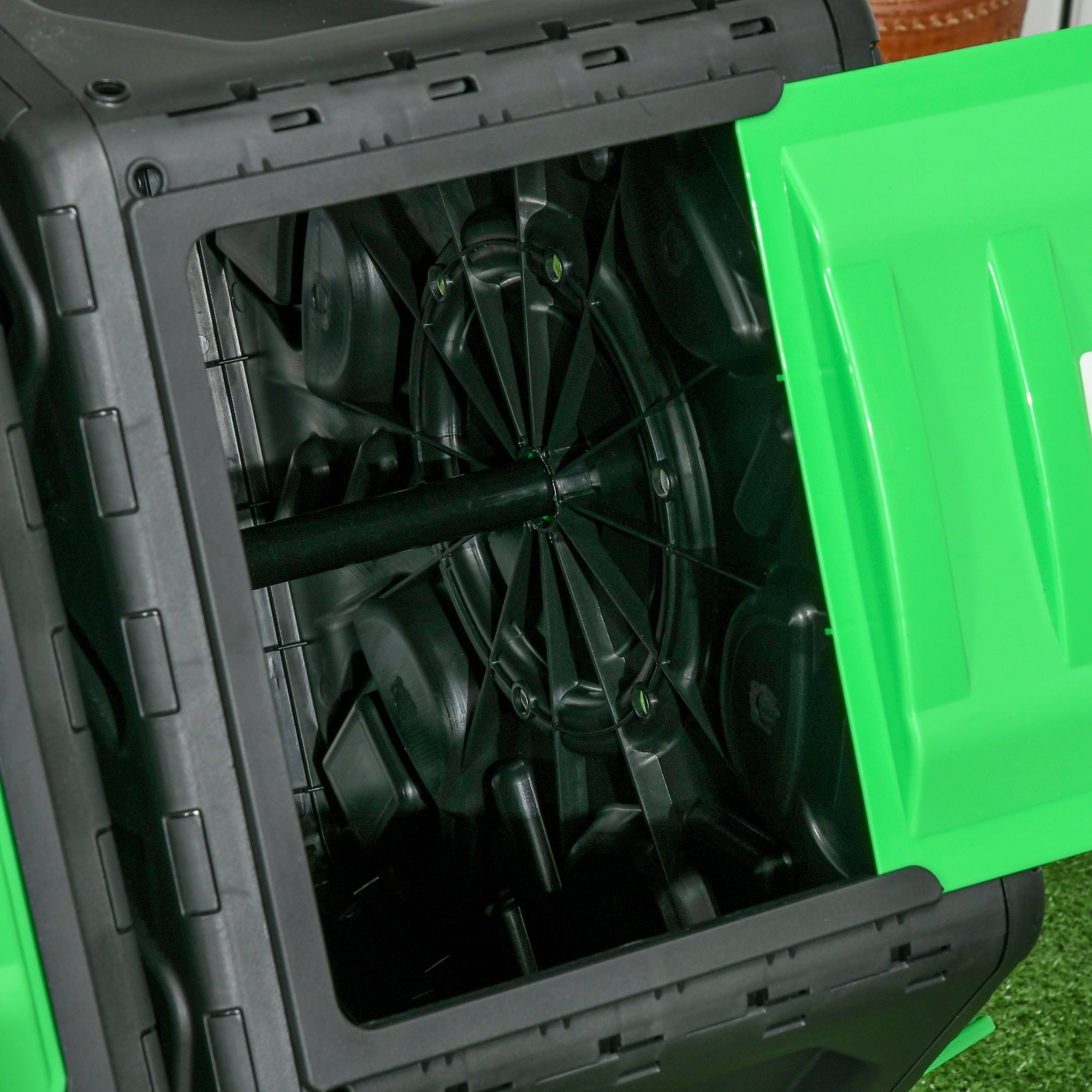 130L Double Chamber Composter - Black