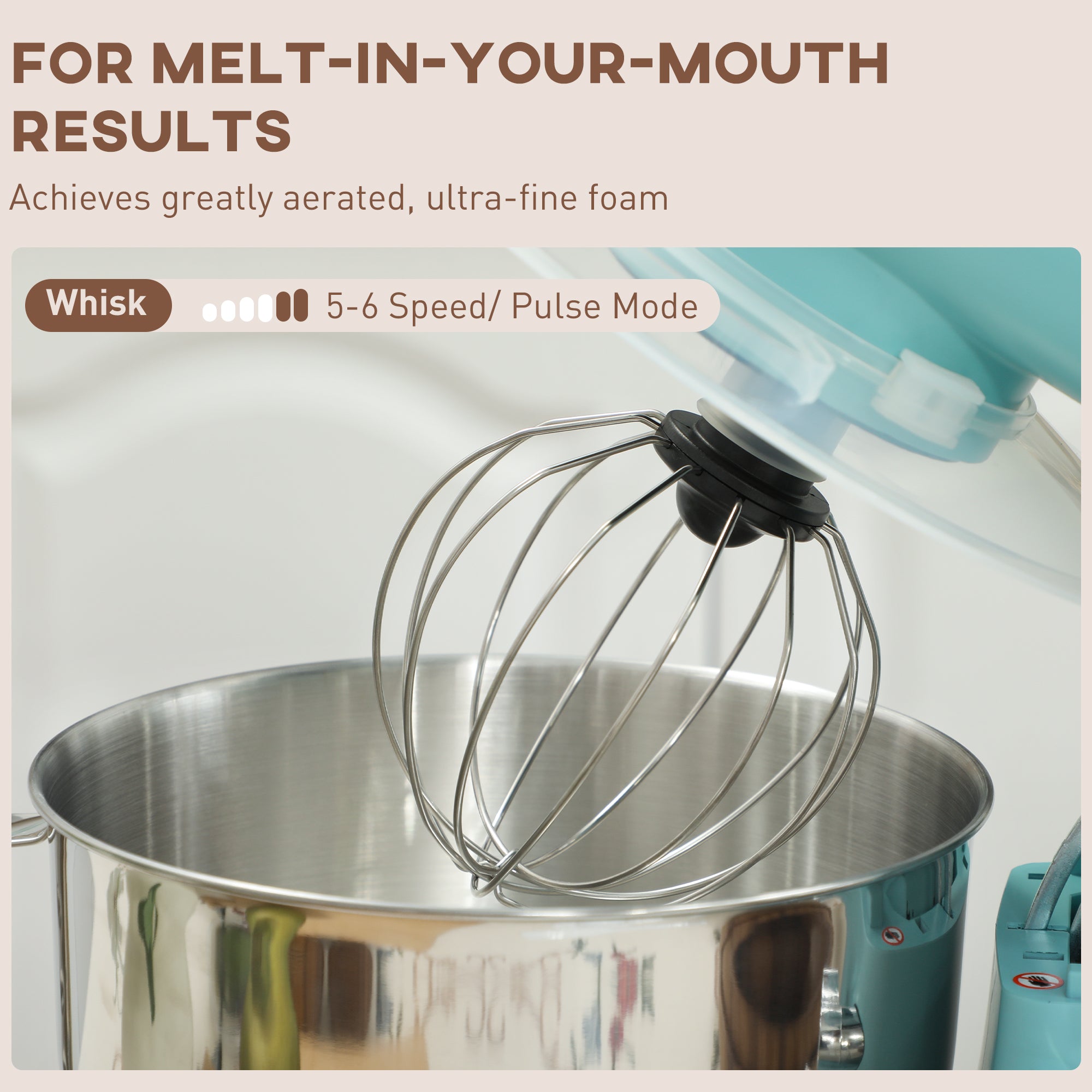 1300W Kitchen Stand Mixer, with Accessories - Blue