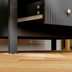 Elegant Chest of Five Drawers - Black