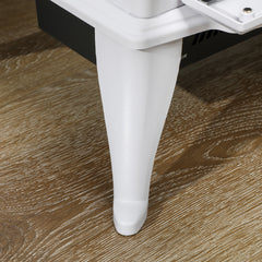 Fynco - 1kW-2kW Vintage Electric Fireplace Heater - White
