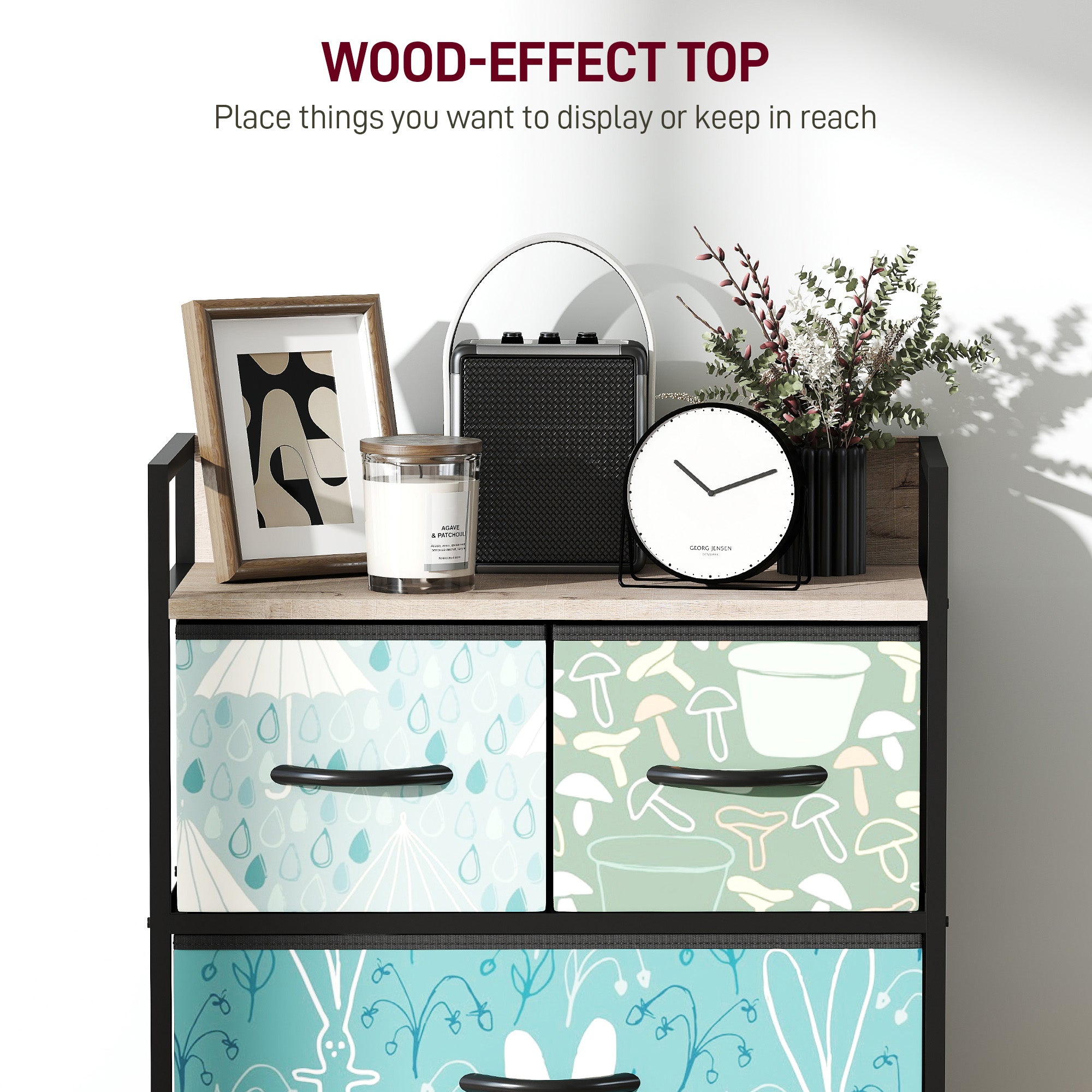 4-Drawer Chest of Drawers - Blue