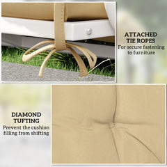 Fynco - Two-Seater Bench Cushion - Khaki