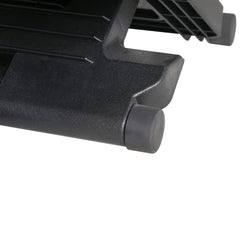 0-30° Three-Height Under-Desk Support Footrest - Black