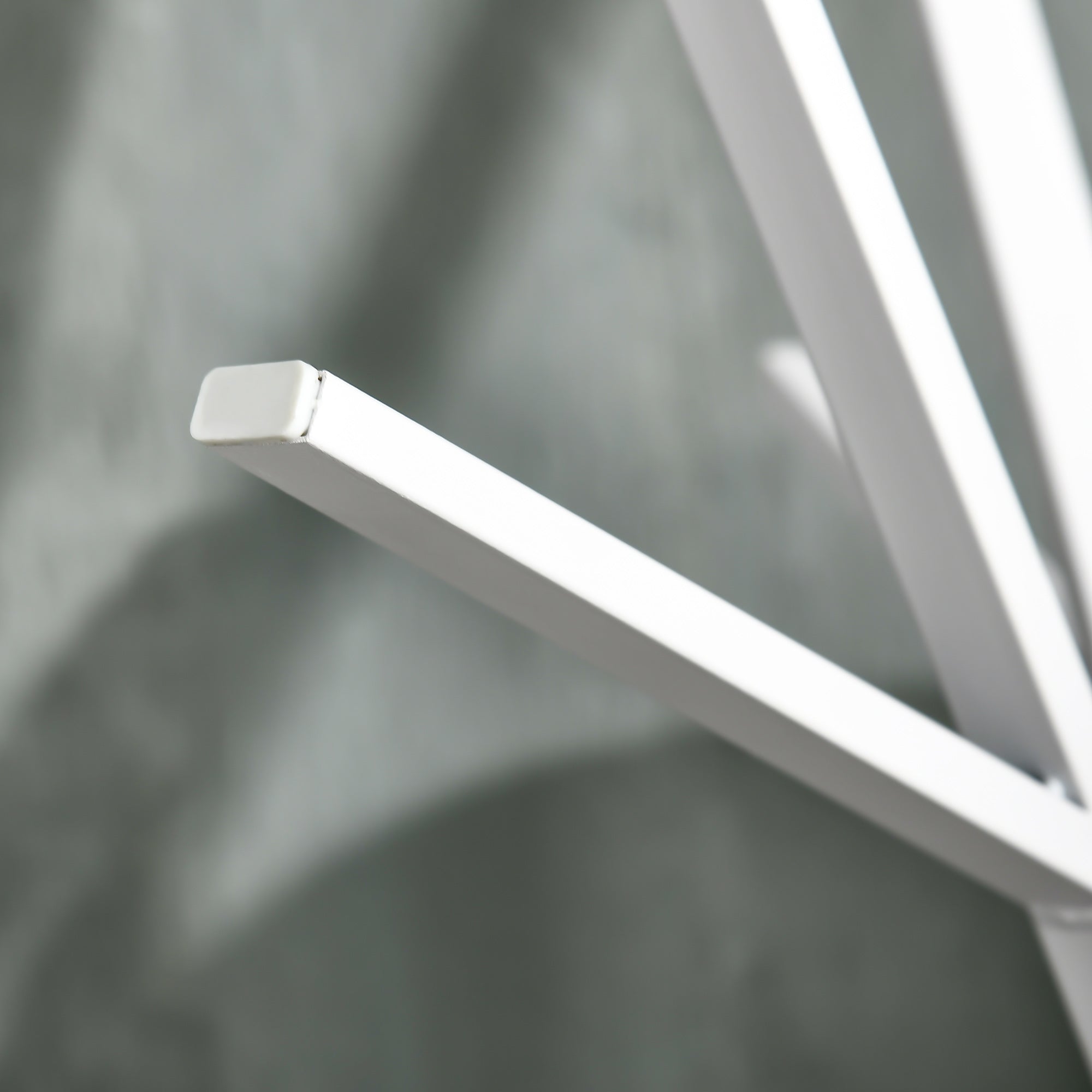 Freestanding Metal Coat Rack Stand 9 Hooks Clothes Tree with 1 Shelf Hat Display Hall Tree Hanger Bag Umbrella Hanging Organiser White