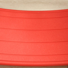 ZONEKIZ Balance Board Kids Wobble Board, Stepping Stone, Montessori Toy for Children, Nursery Toy, for Ages 3-6 Years, 82 x 27.5 x 19.5cm - Red