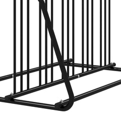 Bike Stand, Double-sided Bike Rack Floor Stand for 6 Bicycles, Kids/Mountain/Road Bikes Garage Indoor Outdoor Use