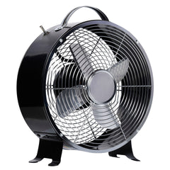 10" 2-Speed Electric Table Desk Fan w/ Safety Guard Anti-Slip Feet Portable Personal Cooling Fan Home Office Bedroom Black
