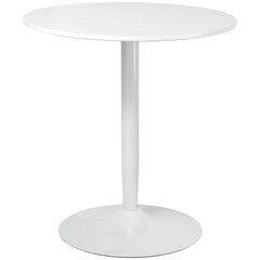 75H x Φ70cm Two-Person Minimalistic Dining Table - White