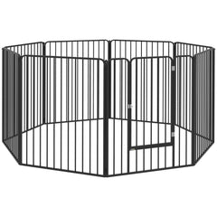 100cm 8 Panels Heavy Duty Dog Pen, Pet Playpen for Indoors, Outdoors, Small, Medium, Large Dogs