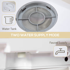 Table Top Dishwasher with Built-in 6L Water Tank, Mini Countertop Dishwasher with 6 Programs, 4 Place Settings, Black