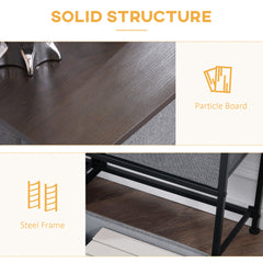 Chest of Five Fabric Drawers - Grey