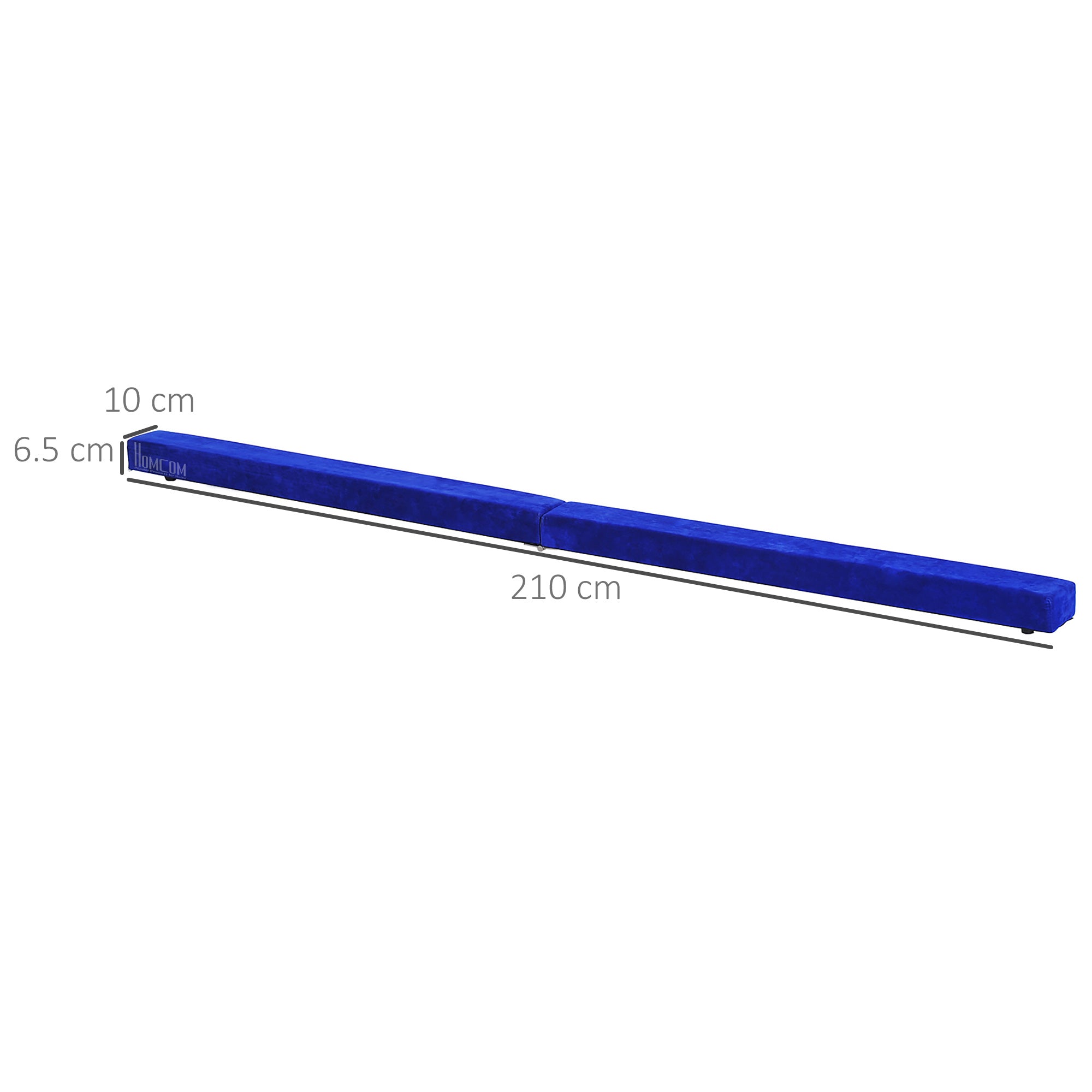 2.1M 7FT Gymnastics Folding Balance Beam Home Gym Training Exercise Sports - Blue