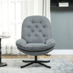 Relaxed Swivel Armchair - Grey