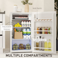 91L Freestanding Under-Counter Fridge with Lock - White