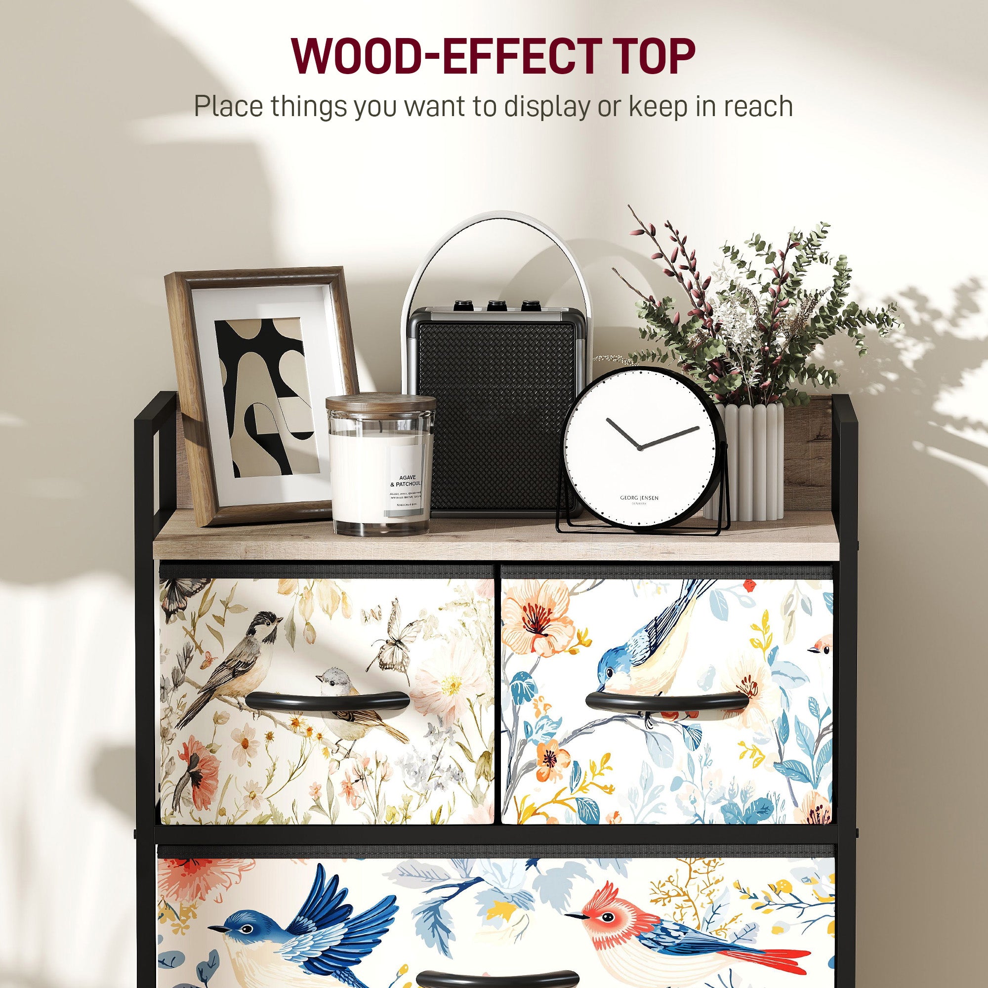 4-Drawer Chest of Drawers - White