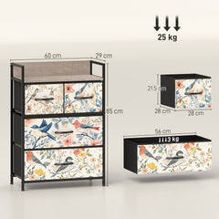 4-Drawer Chest of Drawers - White