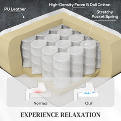 Fynco - Power Lift Recliner Chair with Vibration Massage, Heat, USB - Grey