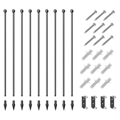 100cm 8 Panels Heavy Duty Dog Pen, Pet Playpen for Indoors, Outdoors, Small, Medium, Large Dogs