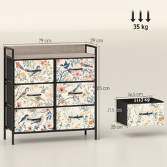 6-Drawer Chest of Drawers - White