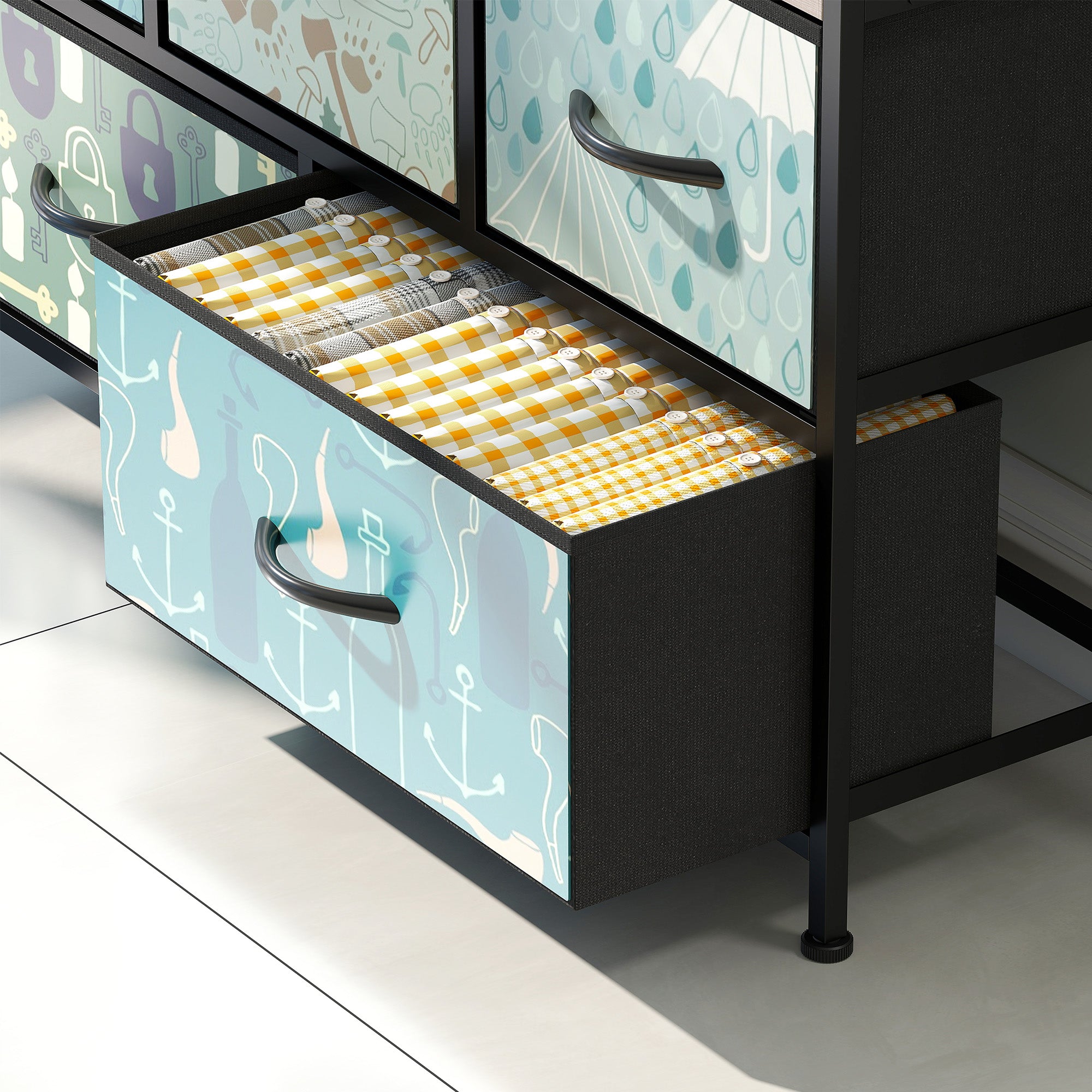 5-Drawer Chest of Drawers - Blue