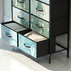 8-Drawer Chest of Drawers - Blue