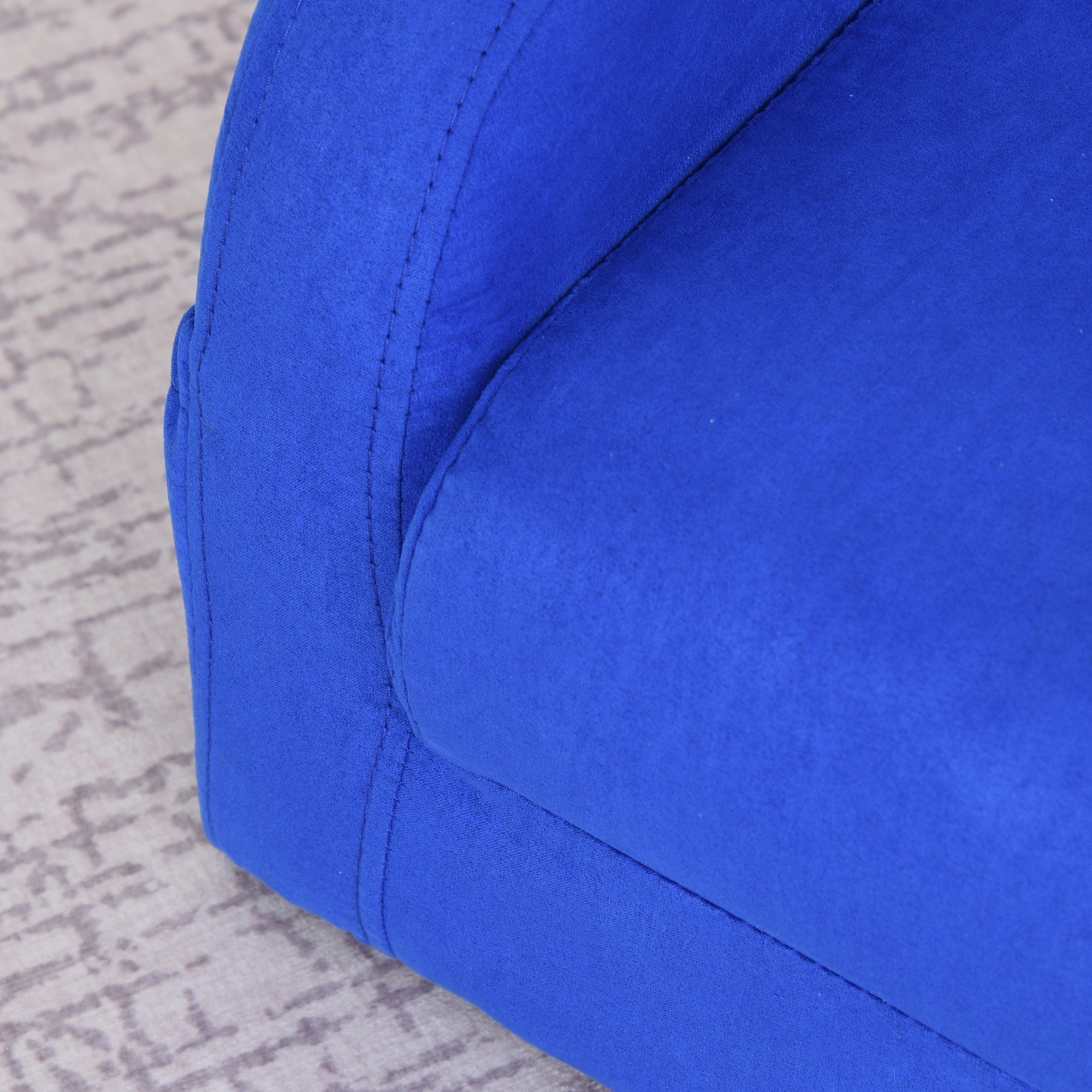 2 In 1 Kids Armchair Sofa Bed Fold Out Padded Wood Frame Bedroom Blue