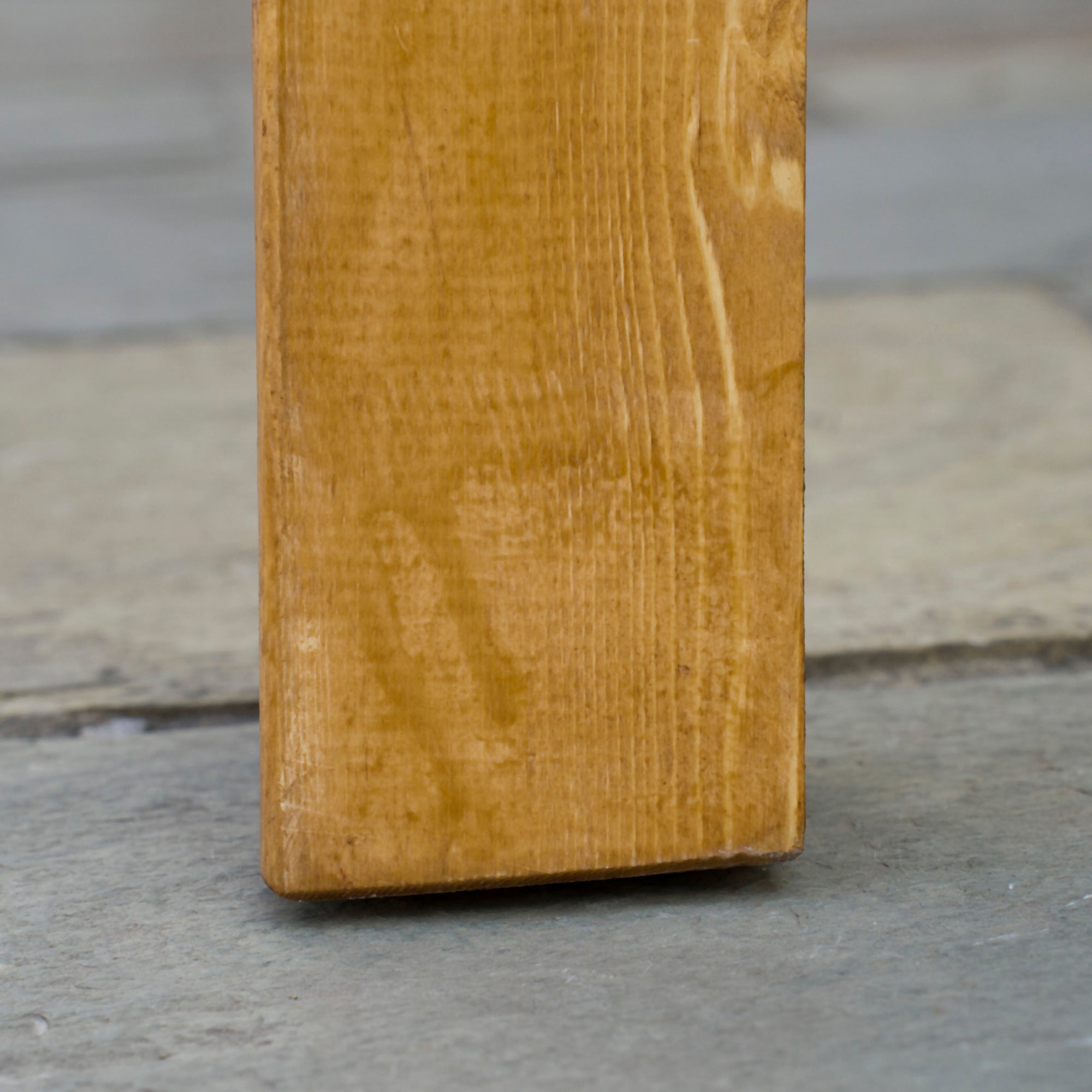 3 Pieces Picnic Bench Set with Table and 2 Benches, Acacia wood Dining Trestle Beer Table and Seat, Natural Wood Finish