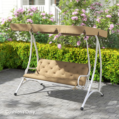 Fynco - Three-Seater Bench Cushion - Khaki