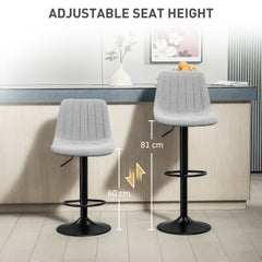 Set of Two Chenille-Feel Tub Bat Stools - Grey