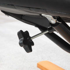 Fynco - Rocking Recliner Chair with Footstool, PU Leather Recliner Armchair with Wood Base, Upholstered Reclining Chair for Living Room Bedroom, Black