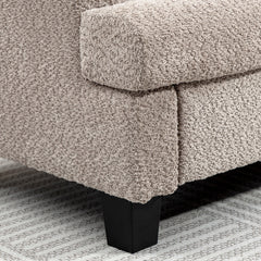 Two-Seater Chenille Sofa - Light Brown