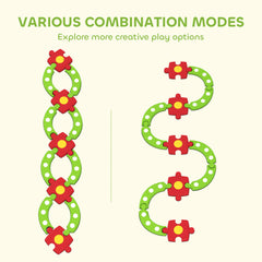 AIYAPLAY 13 PCS Kids Balance Beam Stepping Stones Set with Non-slip Textured Surface, Outdoor Indoor for Toddlers, Green