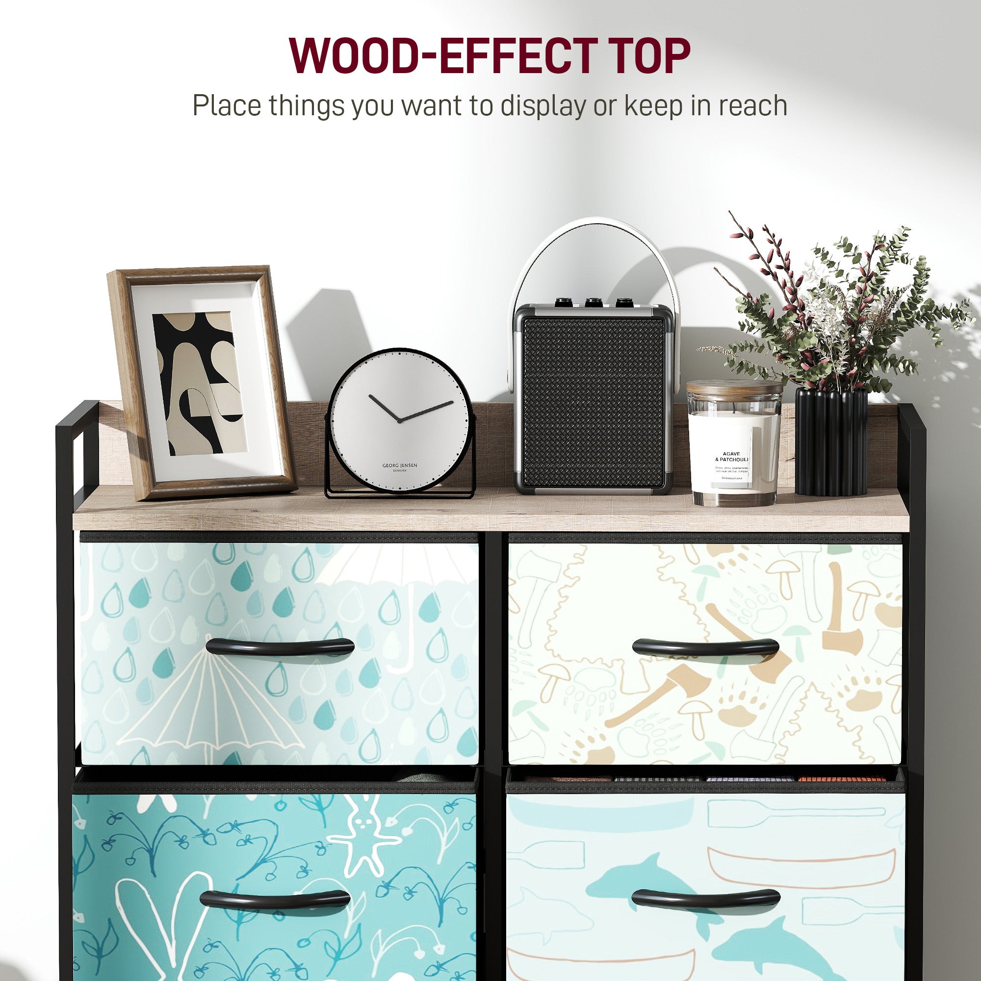 6-Drawer Chest of Drawers - Blue