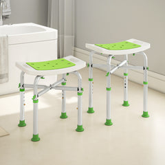 Fynco - 44-51.5cm Aluminium Frame Shower/Bath Stool - Green