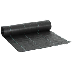 2m x 90m Weed Control Membrane, Heavy Duty Weed Control Barrier Fabric, 90gsm Ground Cover for Patios, Garden, Flower beds, Landscaping