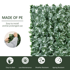 1-Piece Artificial Leaf Hedge Screen Privacy Fence Panel for Garden Outdoor Indoor Decor, Dark Green, 3M x 1.5M