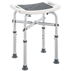 Fynco - 44-51.5cm Aluminium Frame Shower/Bath Stool - Grey